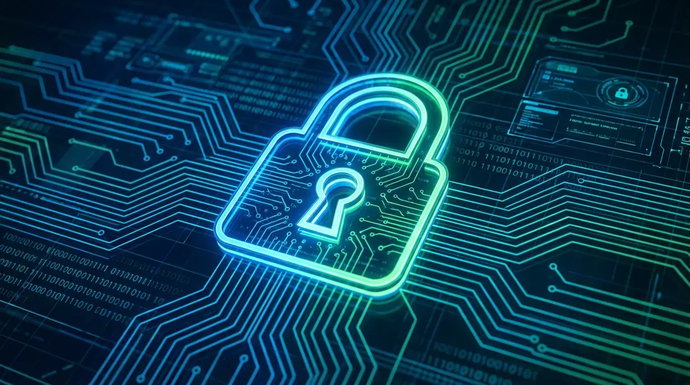 Hængelås ikon der symboliserer sikker datatransmission